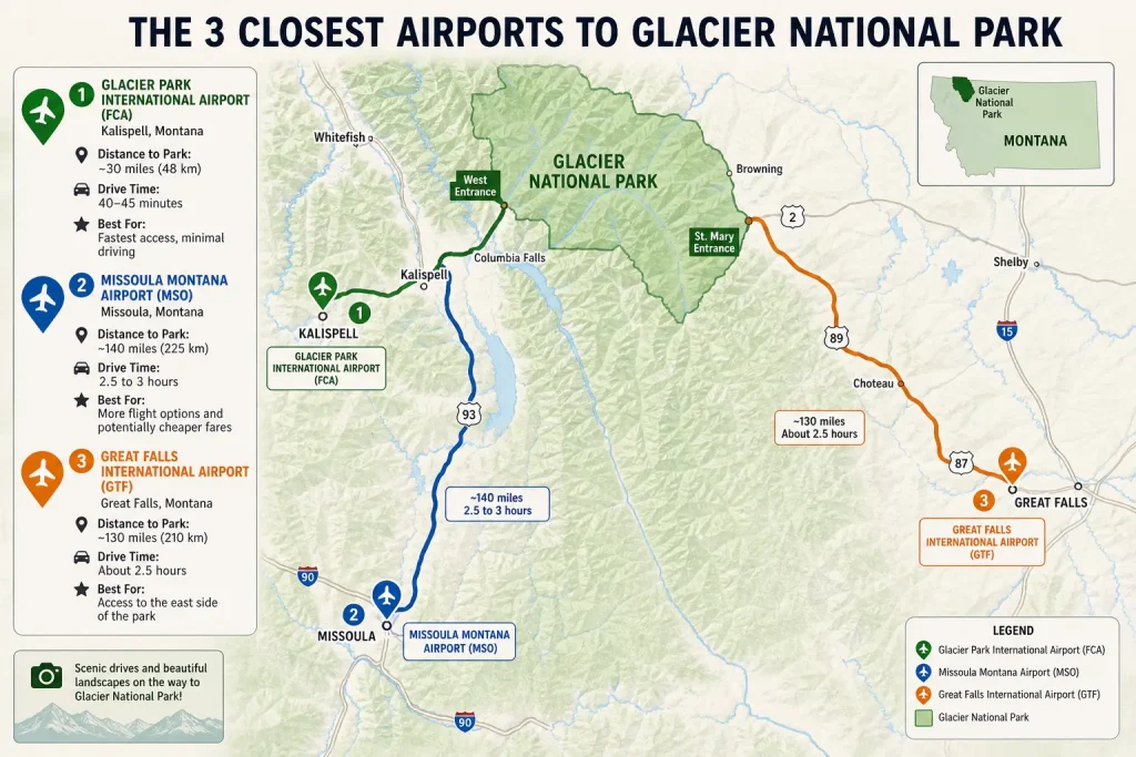 The 3 Closest Airports to Glacier National Park