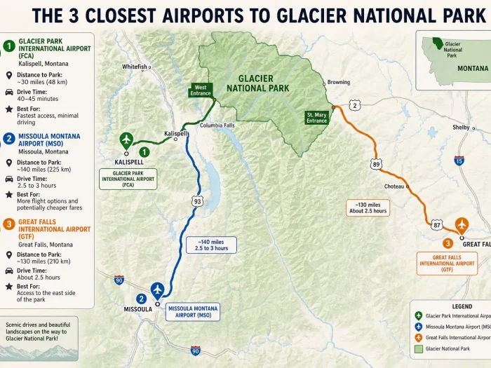 The 3 Closest Airports to Glacier National Park