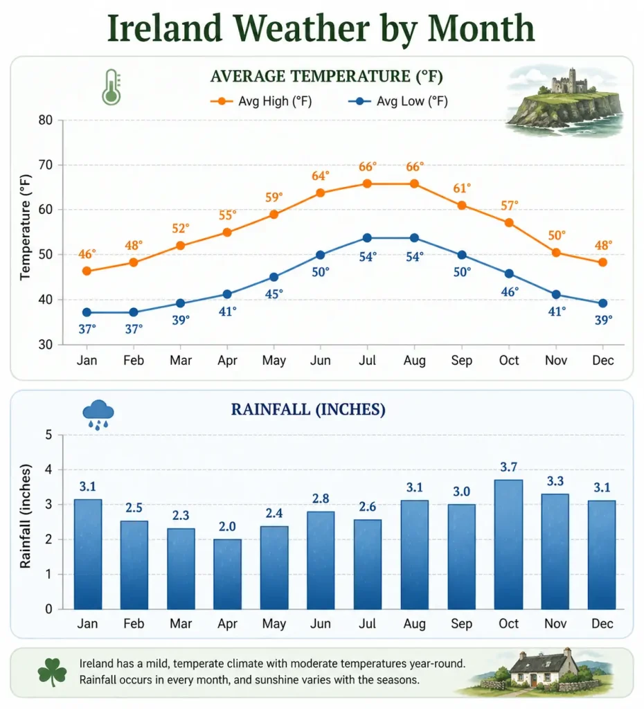 Ireland Weather by Month