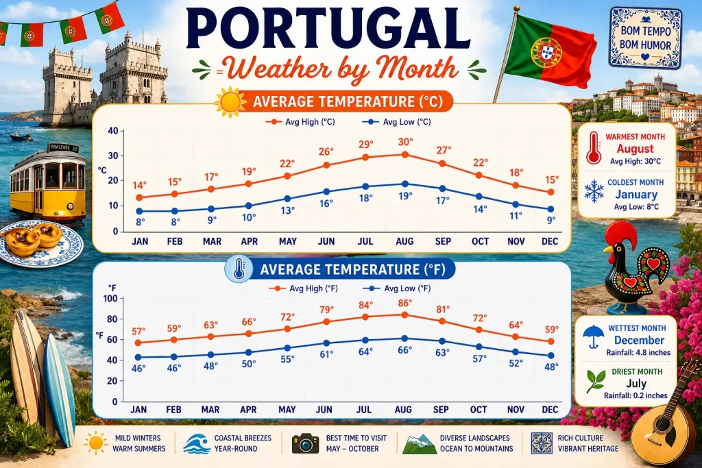 Portugal Weather by Month A Complete Guide for Travelers