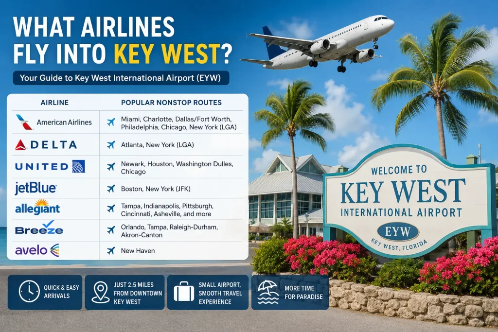 What Airlines Fly Into Key West? Complete Guide to Flying to Key West International Airport 1 What Airlines Fly Into Key West